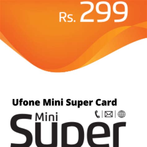 mini smart card ufone|ufone super card recharge.